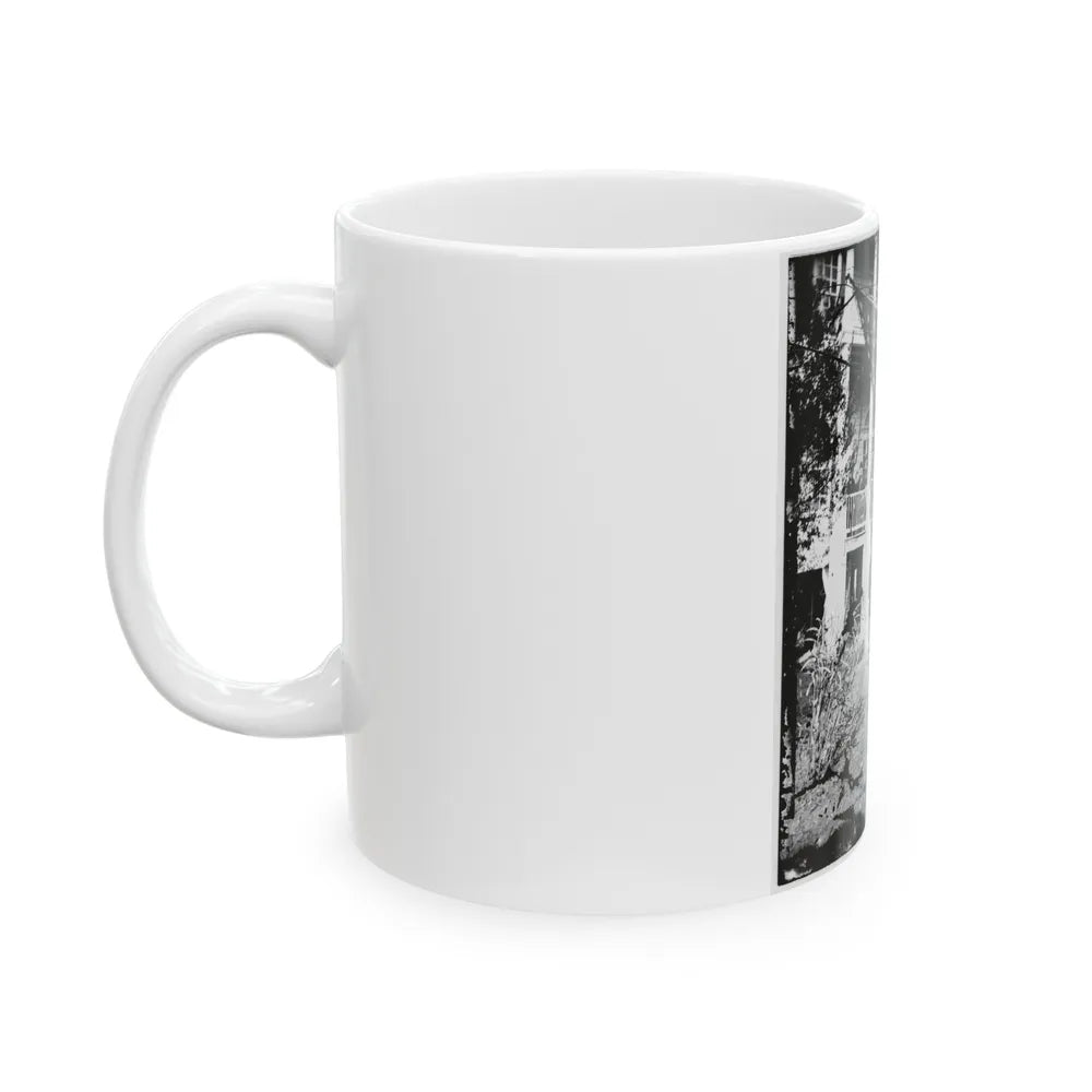 U.S. Army Band Standing On Steps(2) (U.S. Civil War) White Coffee Mug-Go Mug Yourself