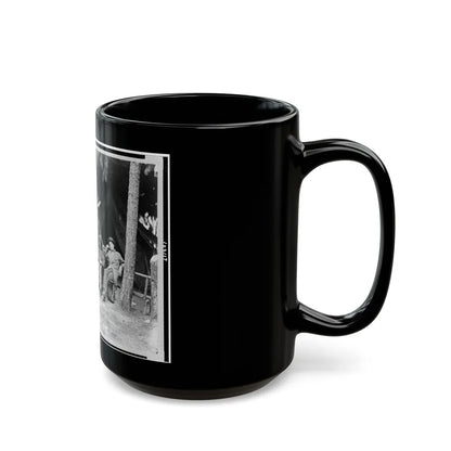 U.S. Military Telegraph Operators In Front Of Petersburg, Virginia (U.S. Civil War) Black Coffee Mug-Go Mug Yourself