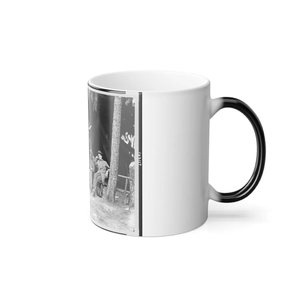 U.S. Military Telegraph Operators in Front of Petersburg, Virginia (U.S. Civil War) Color Changing Coffee Mug 11oz-Go Mug Yourself