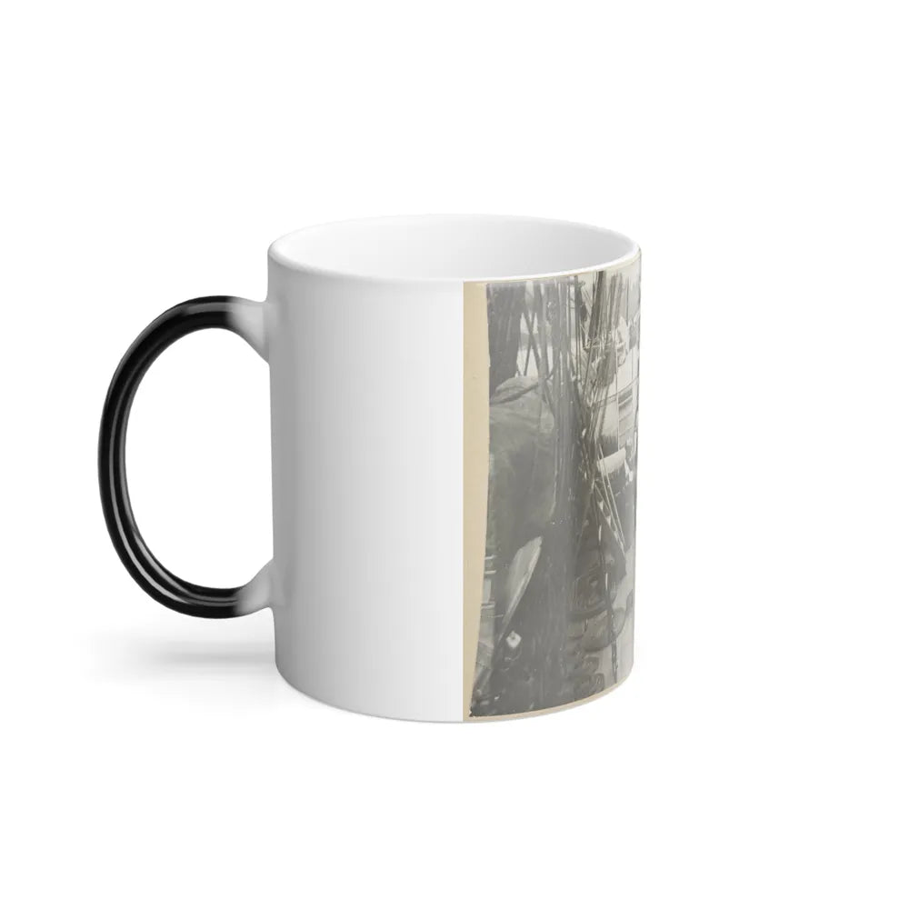 U.S. Naval Officers Relaxing on Deck (U.S. Civil War) Color Changing Coffee Mug 11oz-Go Mug Yourself