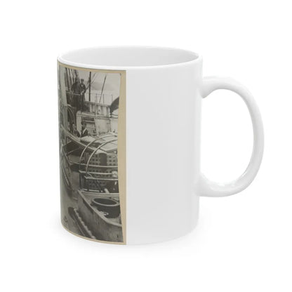 U.S. Naval Officers Relaxing On Deck (U.S. Civil War) White Coffee Mug-Go Mug Yourself