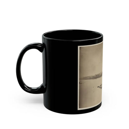 U.S.S. Casco, Light Draft Monitor, In The James River (U.S. Civil War) Black Coffee Mug-Go Mug Yourself