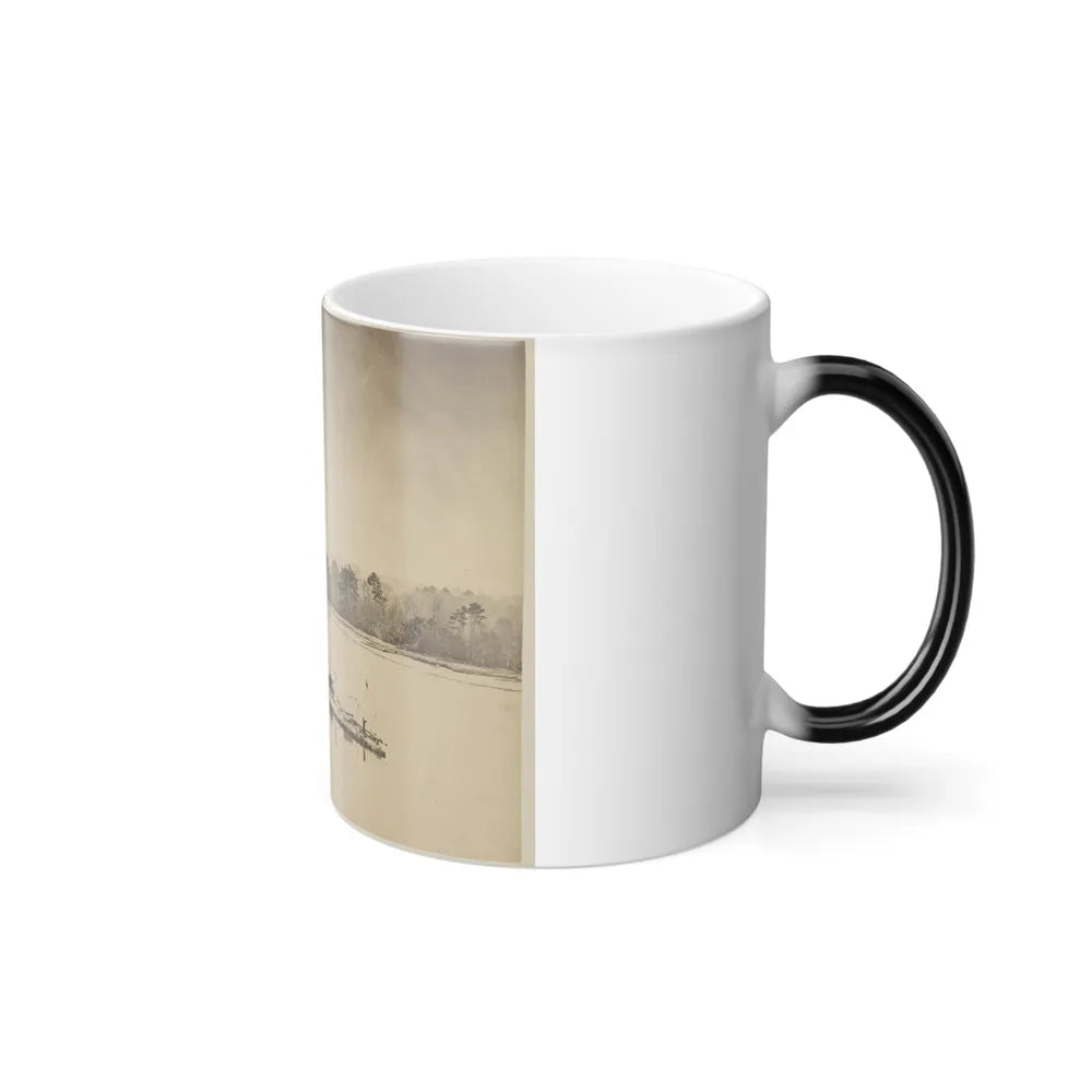 U.S.S. Casco, Light Draft Monitor, in the James River (U.S. Civil War) Color Changing Coffee Mug 11oz-Go Mug Yourself