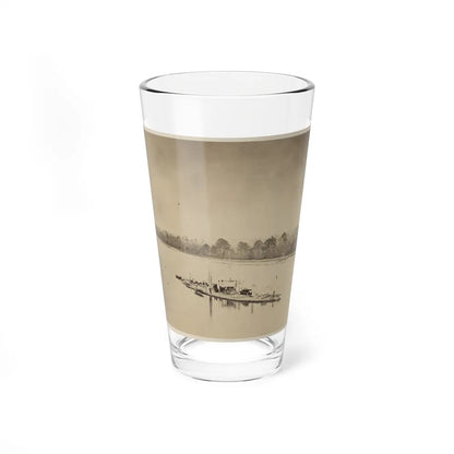 U.S.S. Casco, Light Draft Monitor, In The James River (U.S. Civil War) Pint Glass 16oz-16oz-Go Mug Yourself