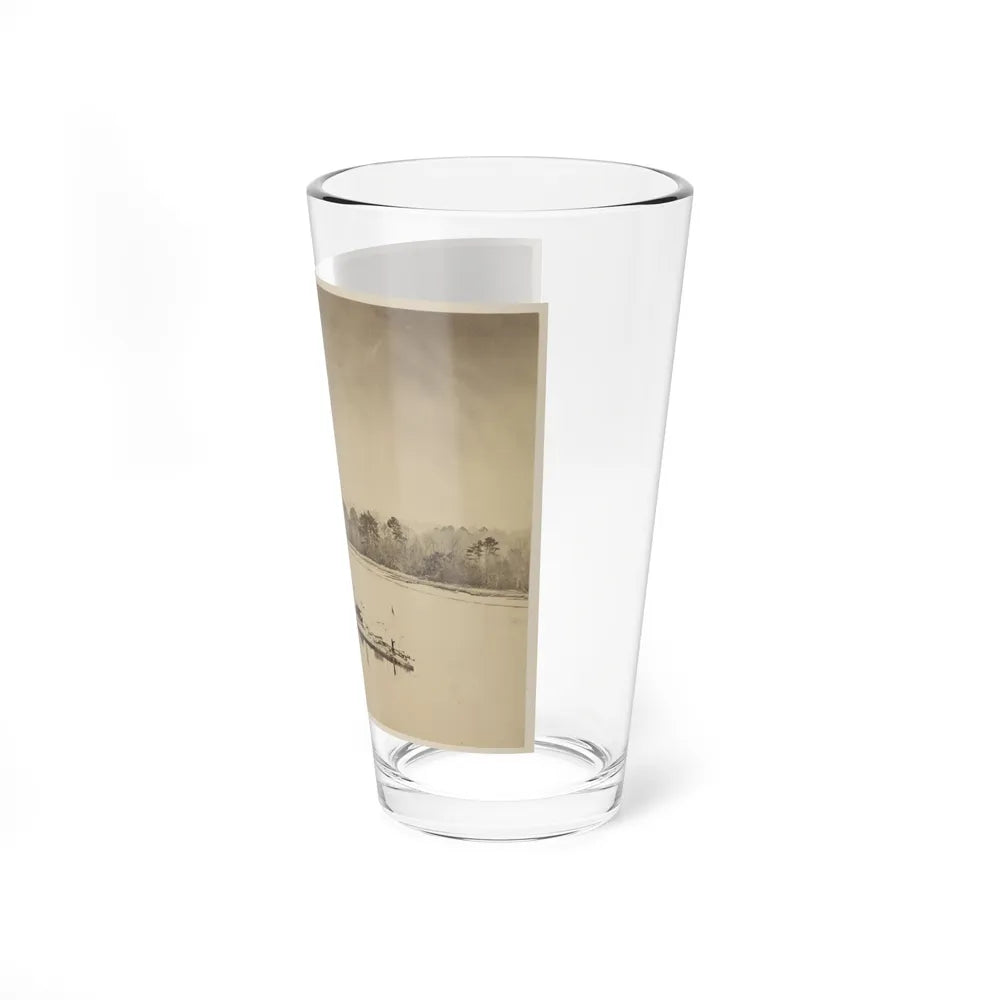 U.S.S. Casco, Light Draft Monitor, In The James River (U.S. Civil War) Pint Glass 16oz-Go Mug Yourself