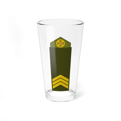 UA shoulder mark 04 (Ukraine) (Military Rank) Pint Glass 16oz 16oz - Go Mug Yourself