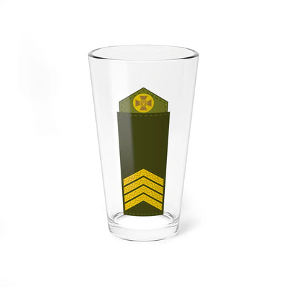 UA shoulder mark 05 (Ukraine) (Military Rank) Pint Glass 16oz 16oz - Go Mug Yourself