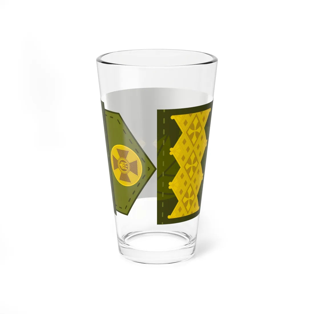 UA shoulder mark 20 infobox (Ukraine) (Military Rank) Pint Glass 16oz - Go Mug Yourself
