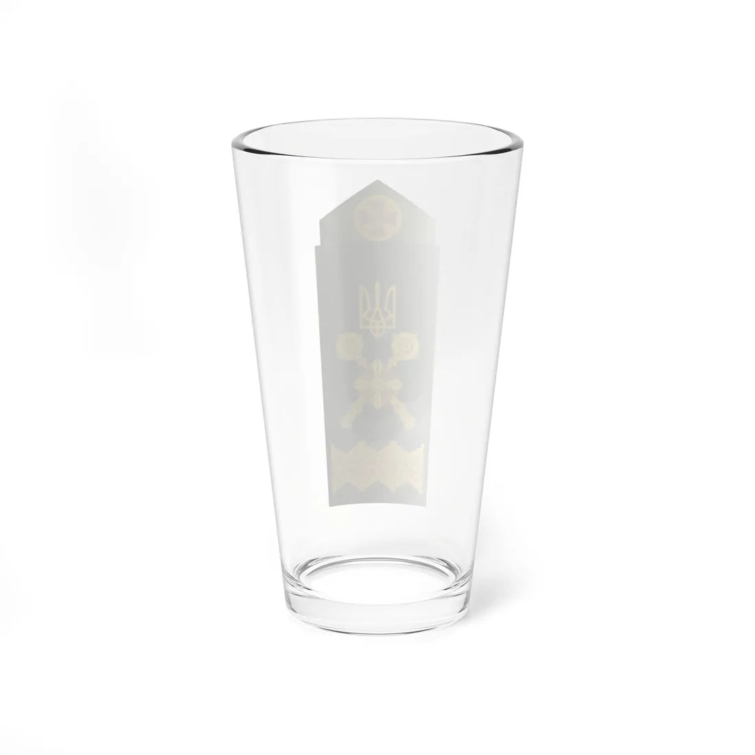 UA shoulder mark 22 (Ukraine) (Military Rank) Pint Glass 16oz - Go Mug Yourself
