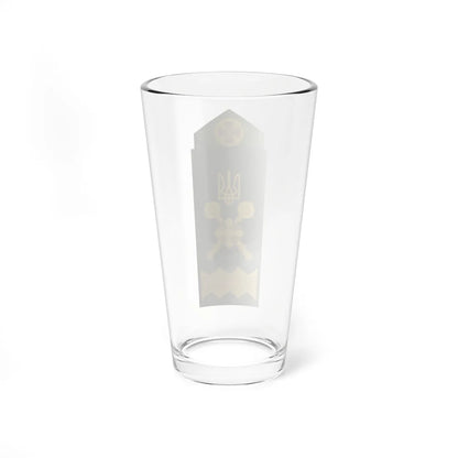UA shoulder mark 22 (Ukraine) (Military Rank) Pint Glass 16oz - Go Mug Yourself