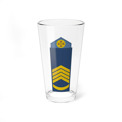 UAAF shoulder mark 06 (Ukraine) (Military Rank) Pint Glass 16oz 16oz - Go Mug Yourself