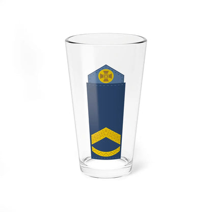 UAAF shoulder mark 07 (Ukraine) (Military Rank) Pint Glass 16oz 16oz - Go Mug Yourself