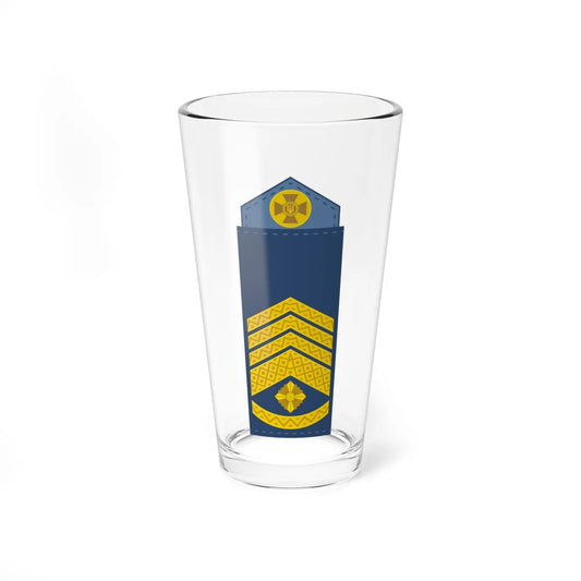 UAAF shoulder mark 10 (Ukraine) (Military Rank) Pint Glass 16oz 16oz - Go Mug Yourself