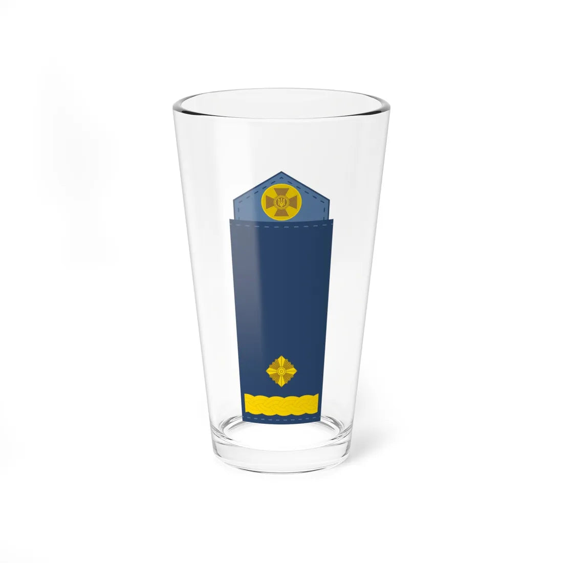 UAAF shoulder mark 15 (Ukraine) (Military Rank) Pint Glass 16oz 16oz - Go Mug Yourself