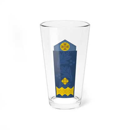 UAAF shoulder mark 18 (Ukraine) (Military Rank) Pint Glass 16oz 16oz - Go Mug Yourself