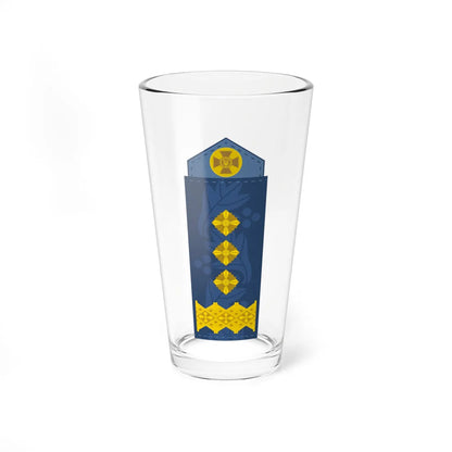 UAAF shoulder mark 20 (Ukraine) (Military Rank) Pint Glass 16oz 16oz - Go Mug Yourself