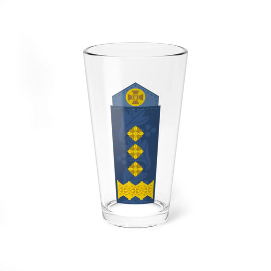 UAAF shoulder mark 20 (Ukraine) (Military Rank) Pint Glass 16oz 16oz - Go Mug Yourself