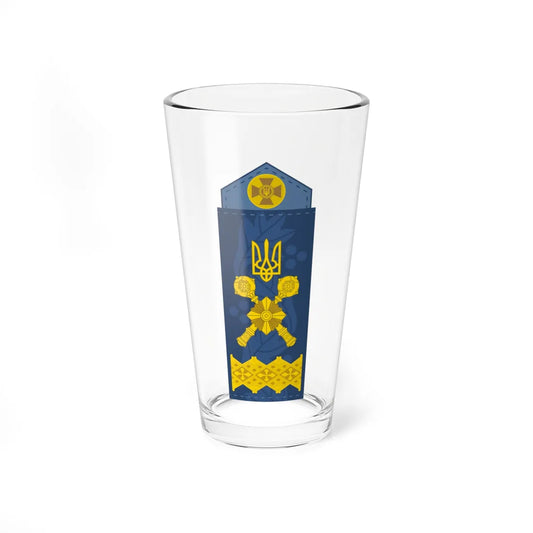 UAAF shoulder mark 22 (Ukraine) (Military Rank) Pint Glass 16oz 16oz - Go Mug Yourself
