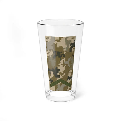 UAc shoulder mark 02 (Ukraine) (Military Rank) Pint Glass 16oz 16oz - Go Mug Yourself