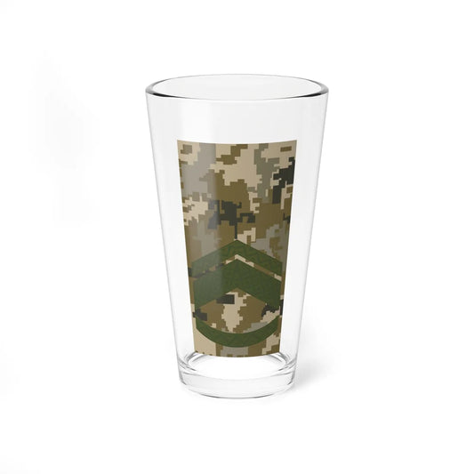 UAc shoulder mark 08 (Ukraine) (Military Rank) Pint Glass 16oz 16oz - Go Mug Yourself