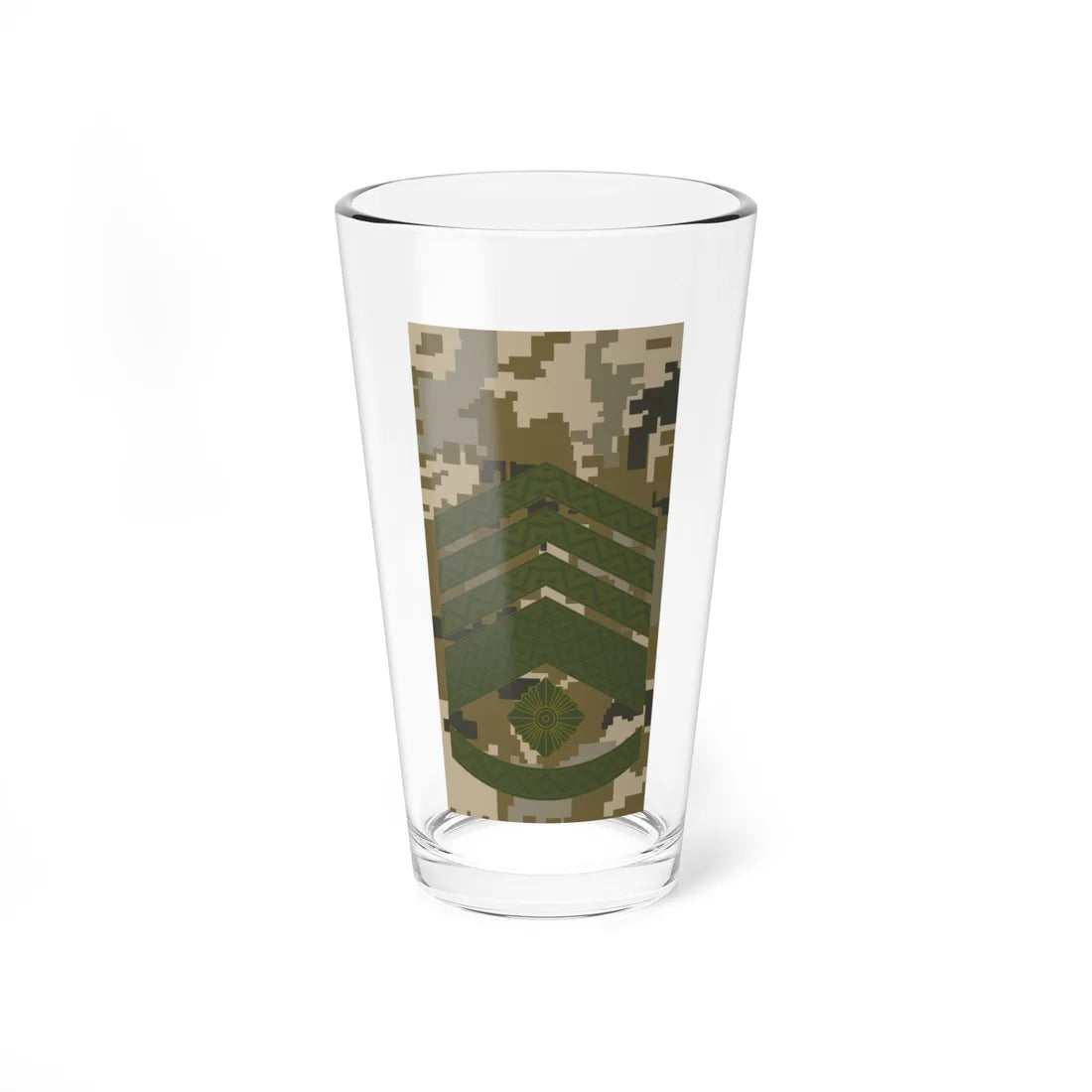 UAc shoulder mark 10 (Ukraine) (Military Rank) Pint Glass 16oz 16oz - Go Mug Yourself