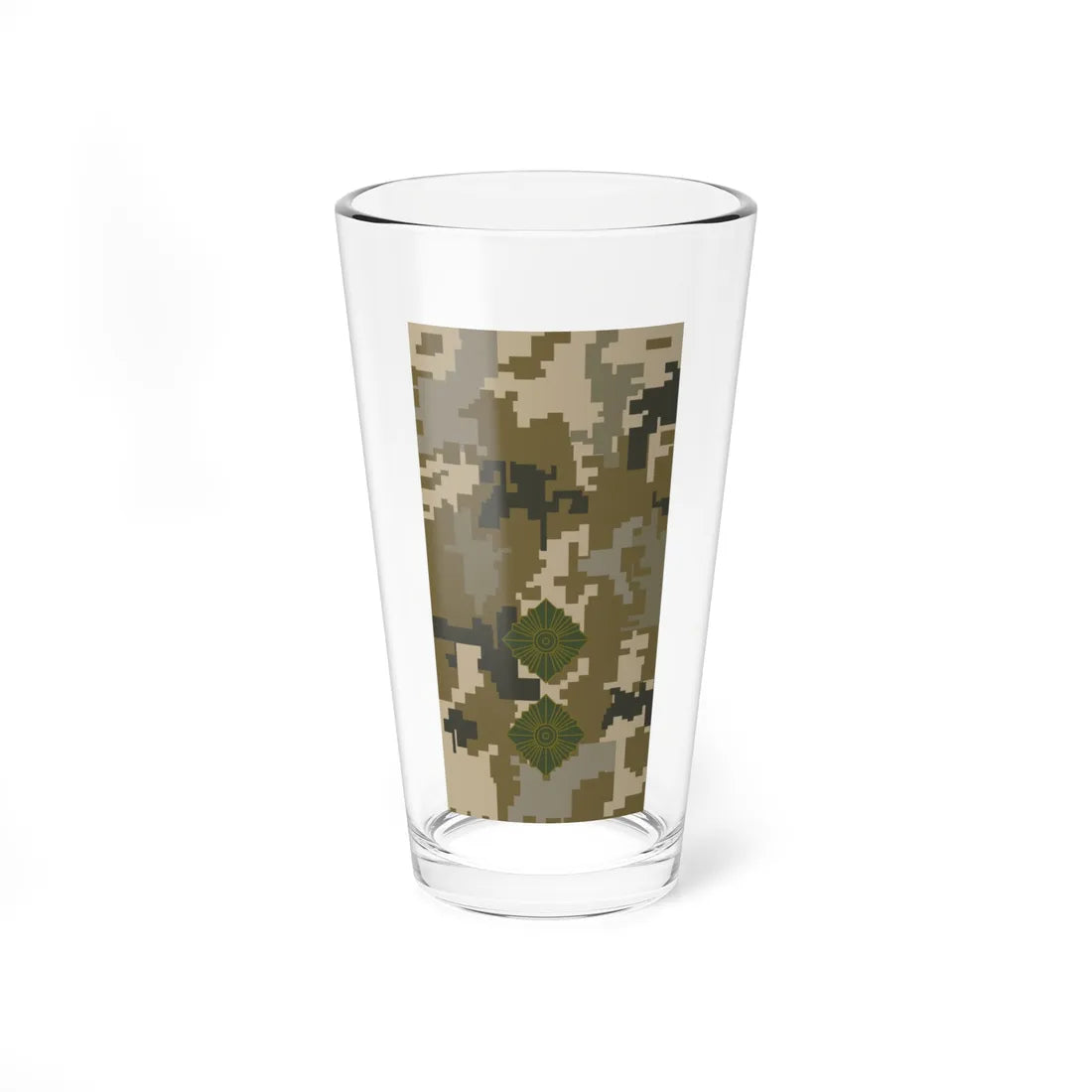 UAc shoulder mark 12 (Ukraine) (Military Rank) Pint Glass 16oz 16oz - Go Mug Yourself