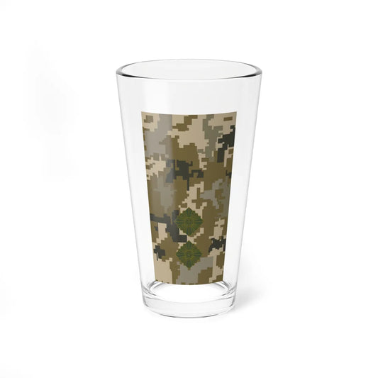 UAc shoulder mark 12 (Ukraine) (Military Rank) Pint Glass 16oz 16oz - Go Mug Yourself
