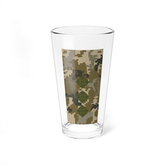 UAc shoulder mark 13 (Ukraine) (Military Rank) Pint Glass 16oz 16oz - Go Mug Yourself
