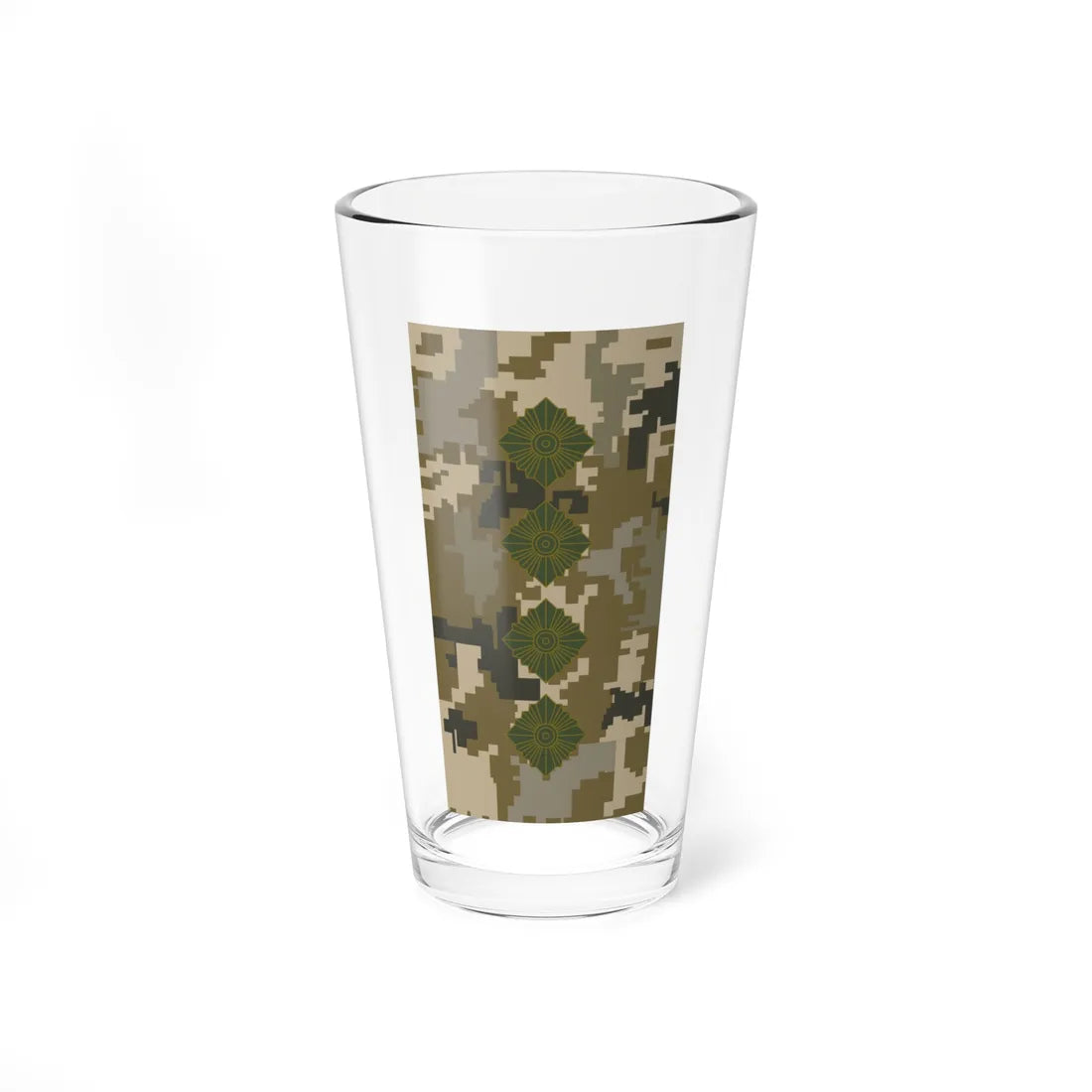 UAc shoulder mark 14 (Ukraine) (Military Rank) Pint Glass 16oz 16oz - Go Mug Yourself