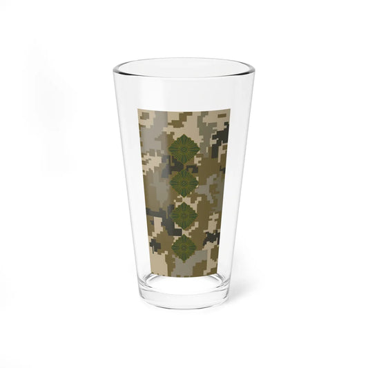 UAc shoulder mark 14 (Ukraine) (Military Rank) Pint Glass 16oz 16oz - Go Mug Yourself