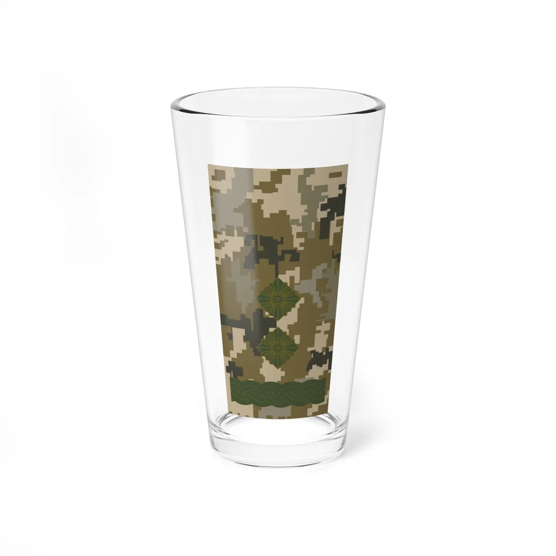 UAc shoulder mark 16 (Ukraine) (Military Rank) Pint Glass 16oz 16oz - Go Mug Yourself