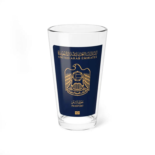 UAE Passport - Pint Glass 16oz 16oz - Go Mug Yourself