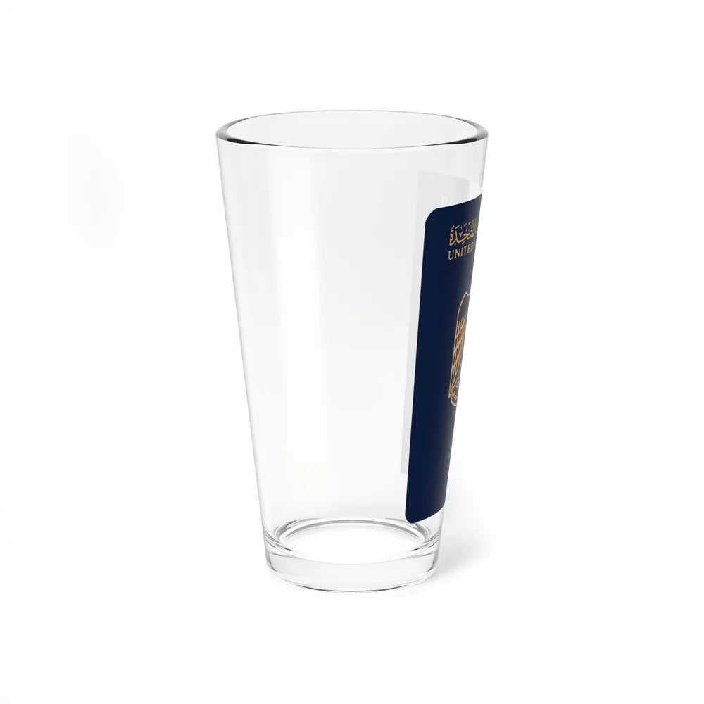 UAE Passport - Pint Glass 16oz-Go Mug Yourself