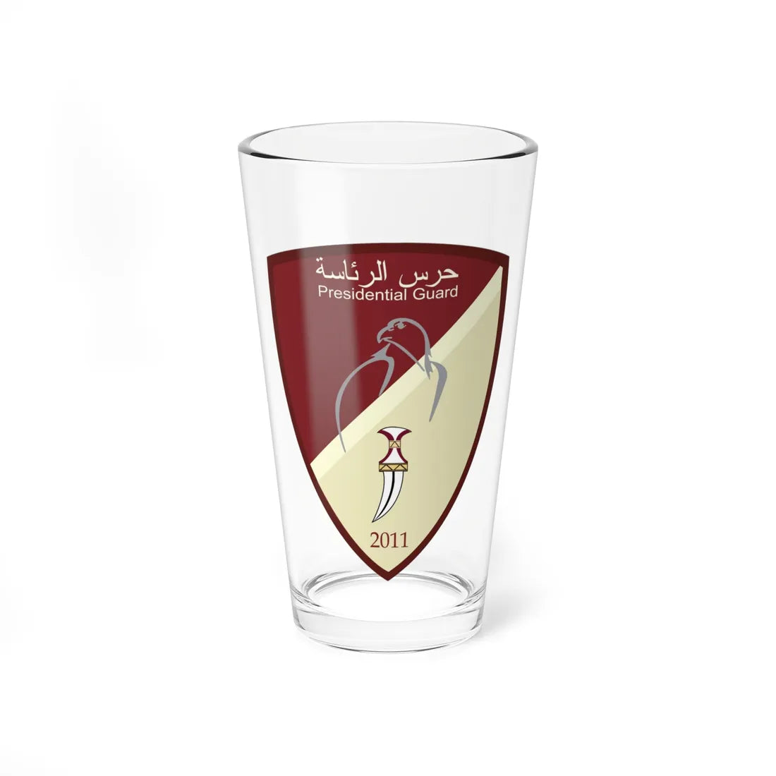 UAE Presidential Guard (United Arab Emirates) (Coat of Arms) Pint Glass 16oz 16oz - Go Mug Yourself