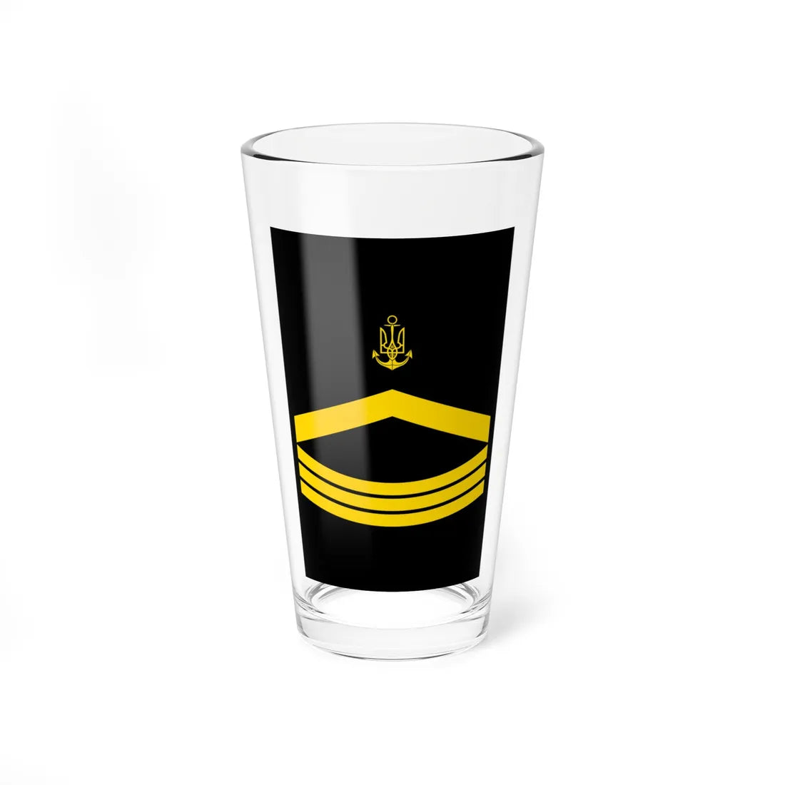 UANs HS 08 (Ukraine) (Military Rank) Pint Glass 16oz 16oz - Go Mug Yourself