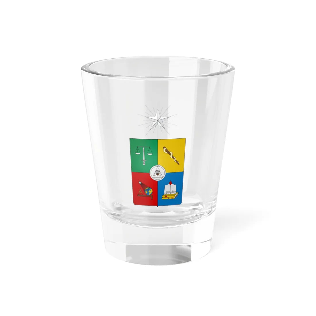 Uchile (Chile) (Coat of Arms) Shot Glass 1.5oz 1.5oz - Go Mug Yourself