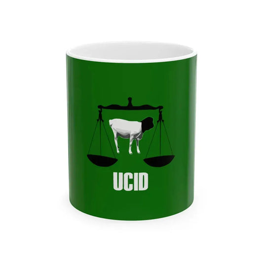 UCID Party Flag  Calanka Xisbiga UCID (Mali) White Coffee Mug 11oz - Go Mug Yourself