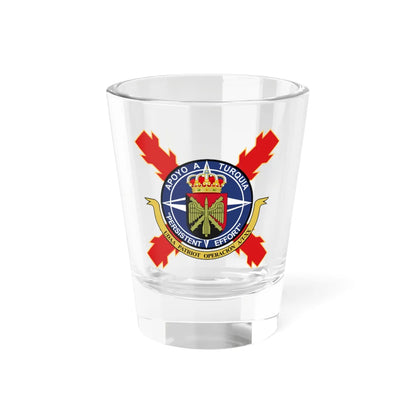 UDAA APOYO A TURQUÍA distintivo (Spain) (Coat of Arms) Shot Glass 1.5oz 1.5oz - Go Mug Yourself