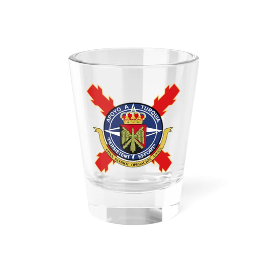UDAA APOYO A TURQUÍA distintivo (Spain) (Coat of Arms) Shot Glass 1.5oz 1.5oz - Go Mug Yourself