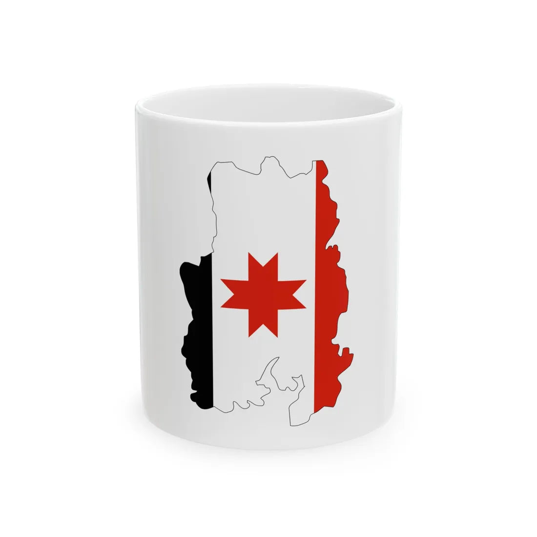 Udmurt-geo-stub (Russia) White Coffee Mug 11oz - Go Mug Yourself