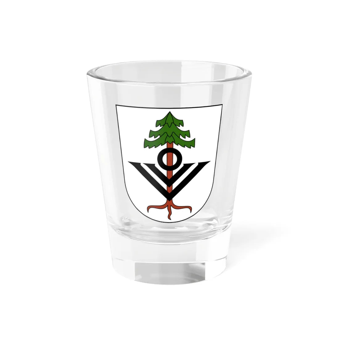 Uetikon-blazon (Switzerland) (Coat of Arms) Shot Glass 1.5oz 1.5oz - Go Mug Yourself