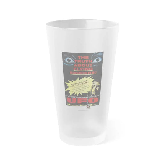 UFO 1956 Movie Poster - Frosted Pint Glass 16oz Default Title - Go Mug Yourself