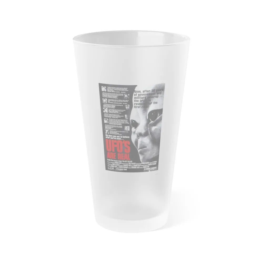 UFO'S ARE REAL 1979 Movie Poster - Frosted Pint Glass 16oz-Go Mug Yourself