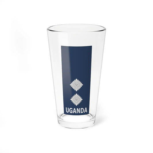 Uganda AirForce OF 1b (Uganda) (Military Rank) Pint Glass 16oz 16oz - Go Mug Yourself