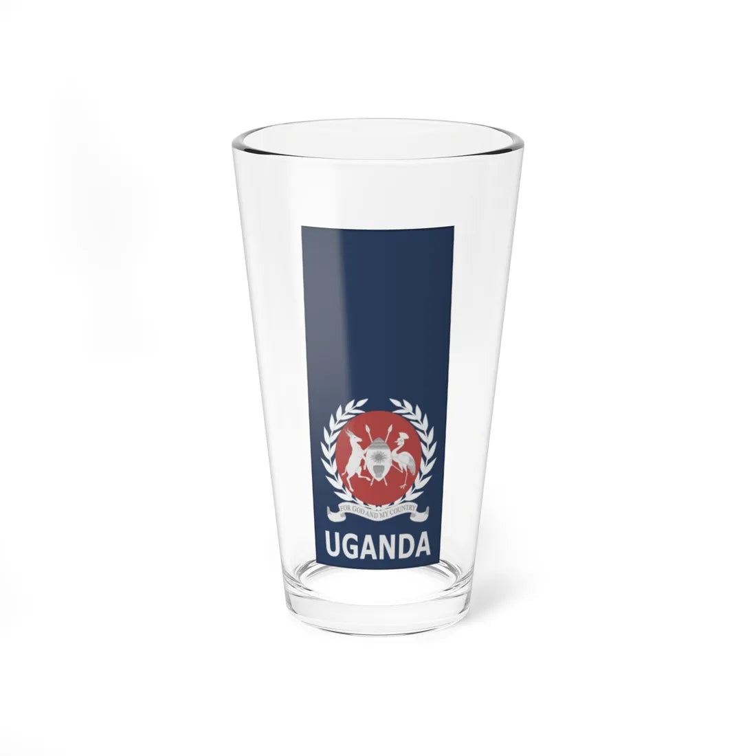 Uganda AirForce OF 3 (Uganda) (Military Rank) Pint Glass 16oz - Go Mug Yourself