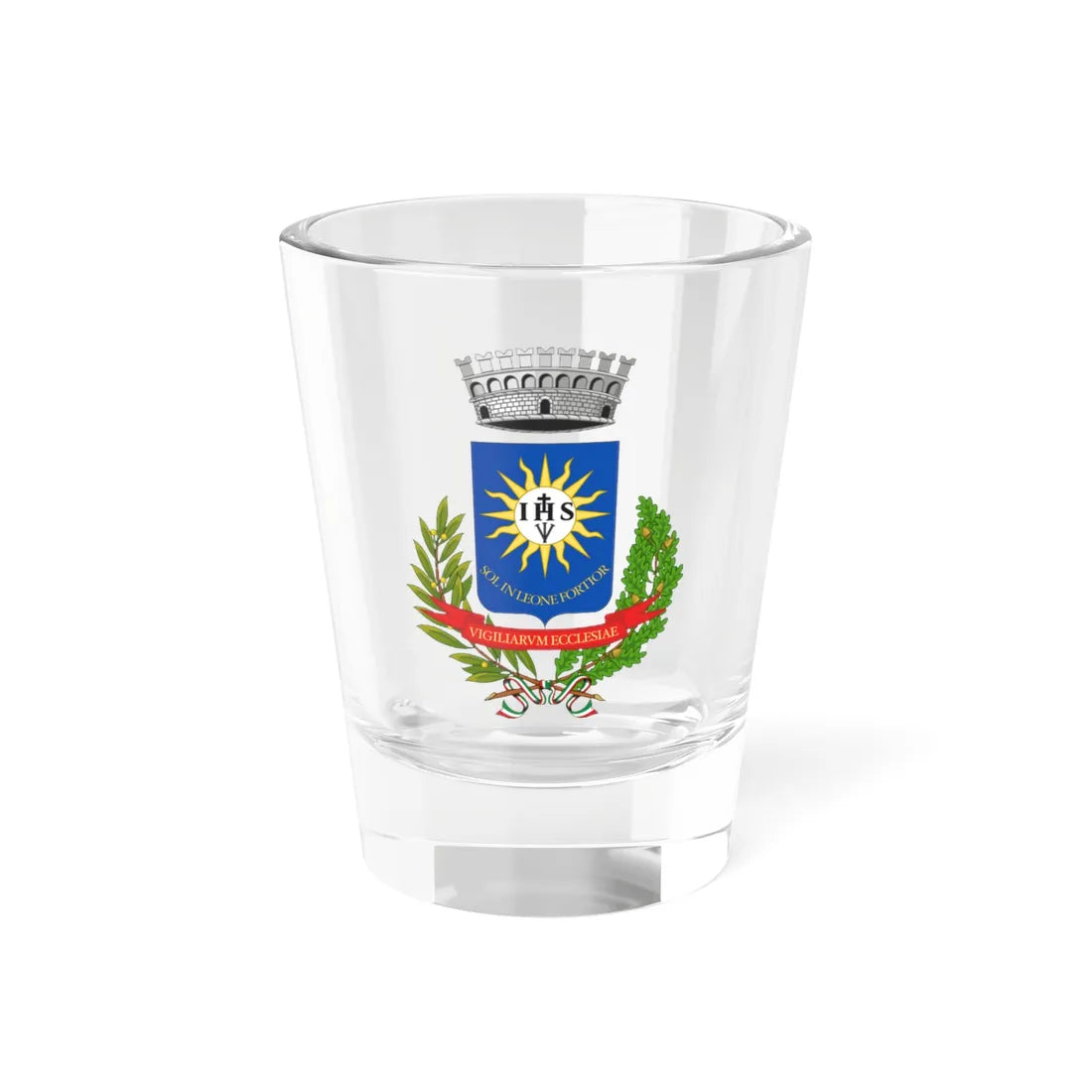 Uggiano la Chiesa-Stemma (Italy) (Coat of Arms) Shot Glass 1.5oz 1.5oz - Go Mug Yourself