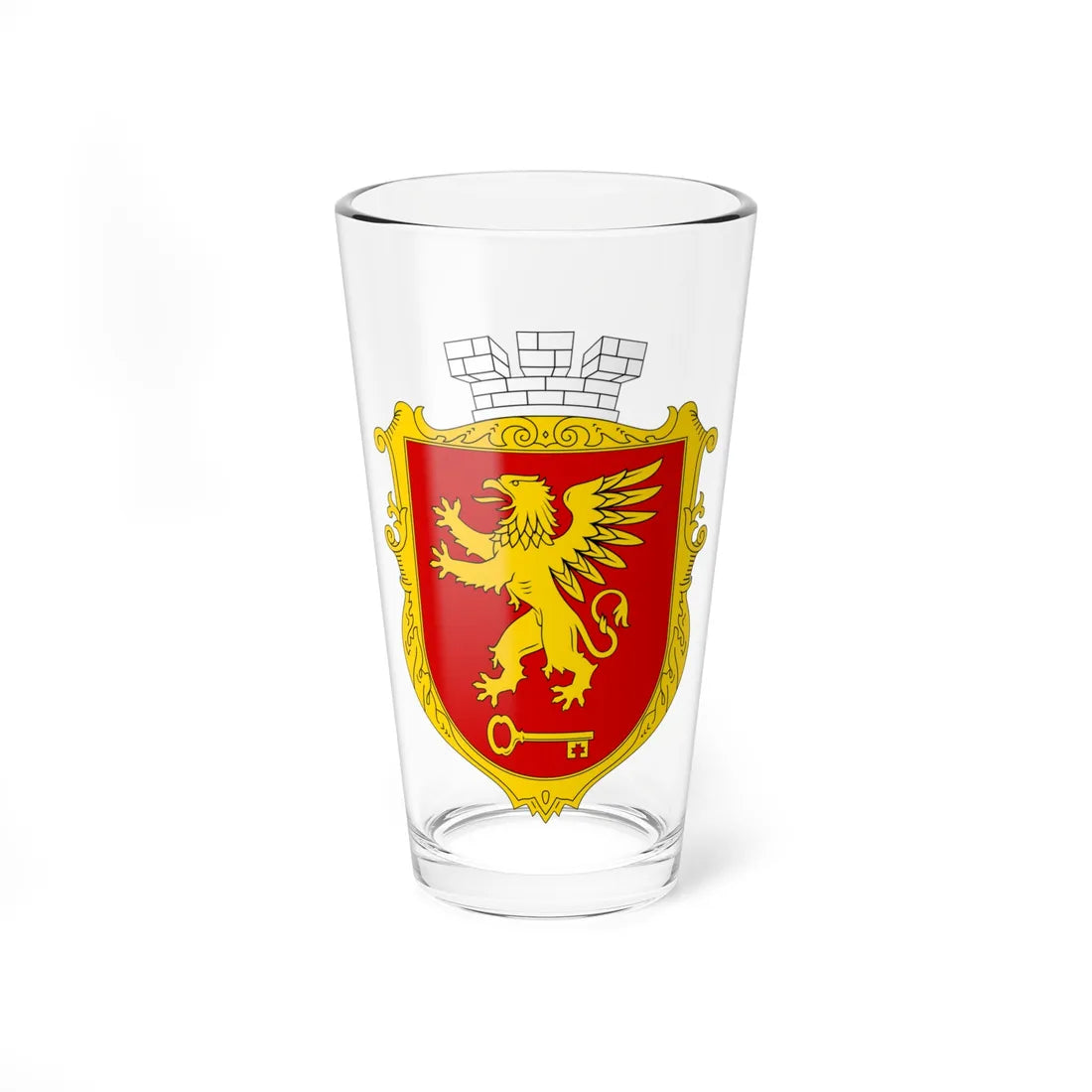 UHT Kerch Crimea Ukraine (Ukraine) (Coat of Arms) Pint Glass 16oz 16oz - Go Mug Yourself