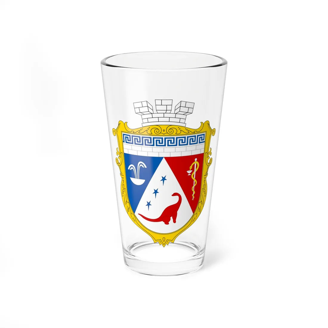 UHT Saky Crimea Ukraine (Ukraine) (Coat of Arms) Pint Glass 16oz 16oz - Go Mug Yourself