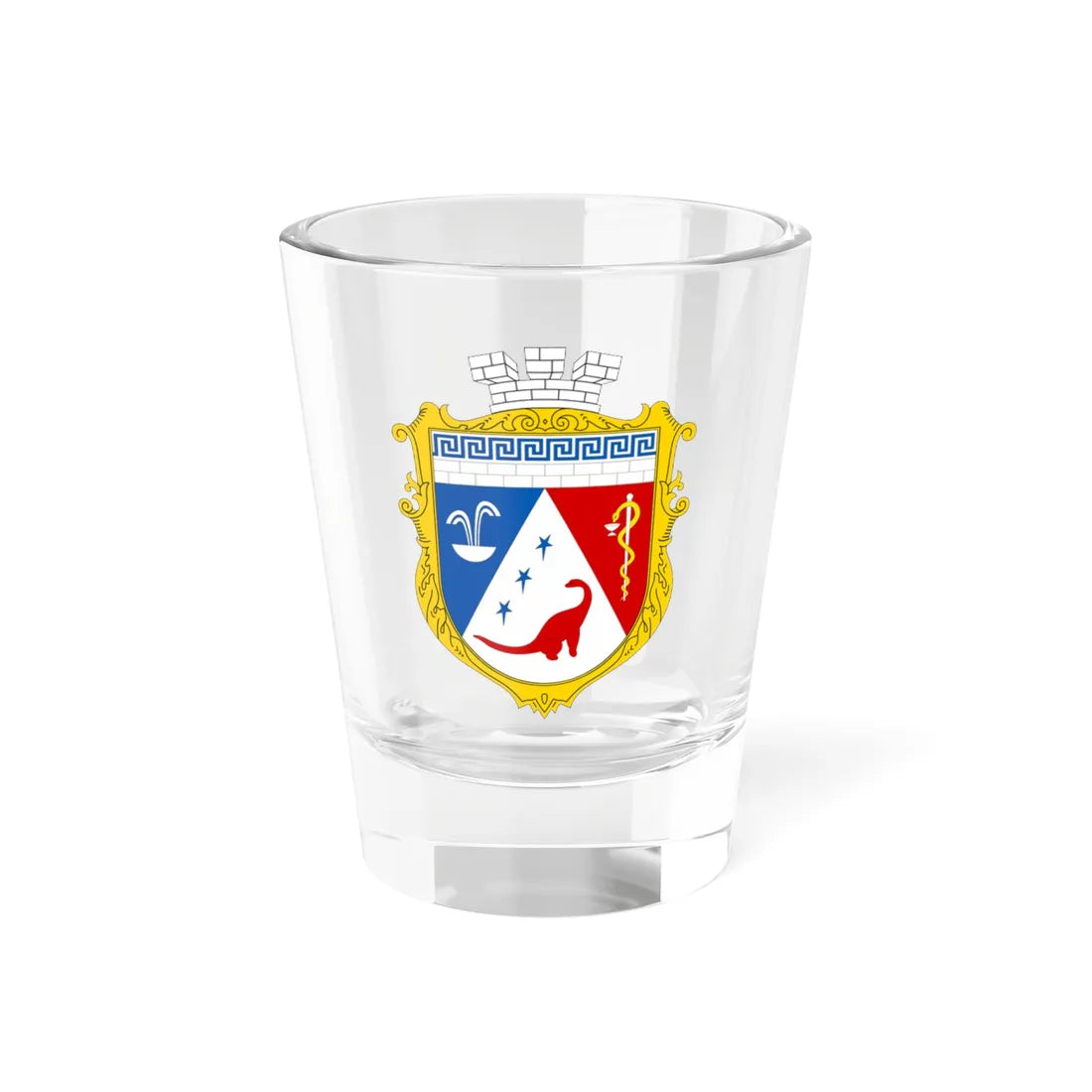 UHT Saky Crimea Ukraine (Ukraine) (Coat of Arms) Shot Glass 1.5oz 1.5oz - Go Mug Yourself