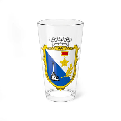 UHT Sevastopol (Ukraine) (Coat of Arms) Pint Glass 16oz 16oz - Go Mug Yourself